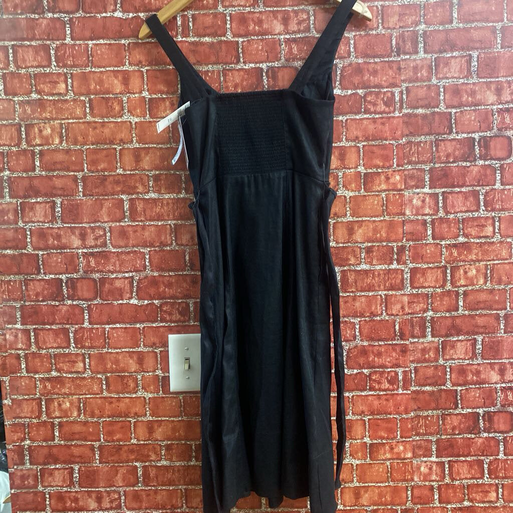 NWT Banana Republic Rouched Midi Dress Black Size 00