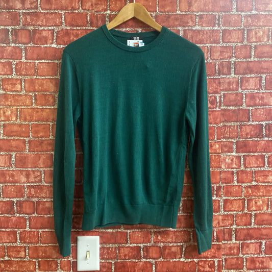 Uniqlo Plain LS Sweater Green XS