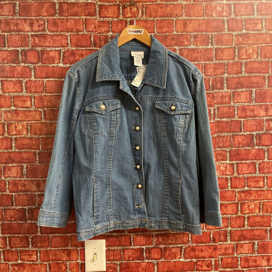 Vermont Country Store Denim Button Down Blue SIze XL