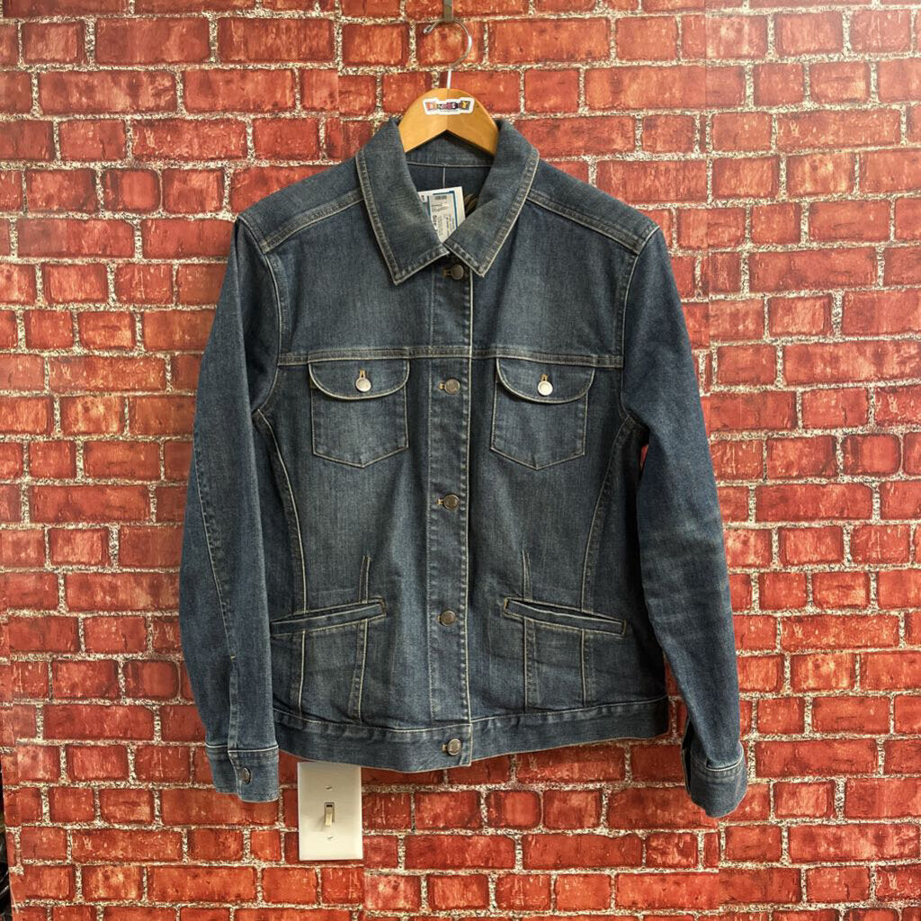 J Jill Denim Jacket Blue Size XL