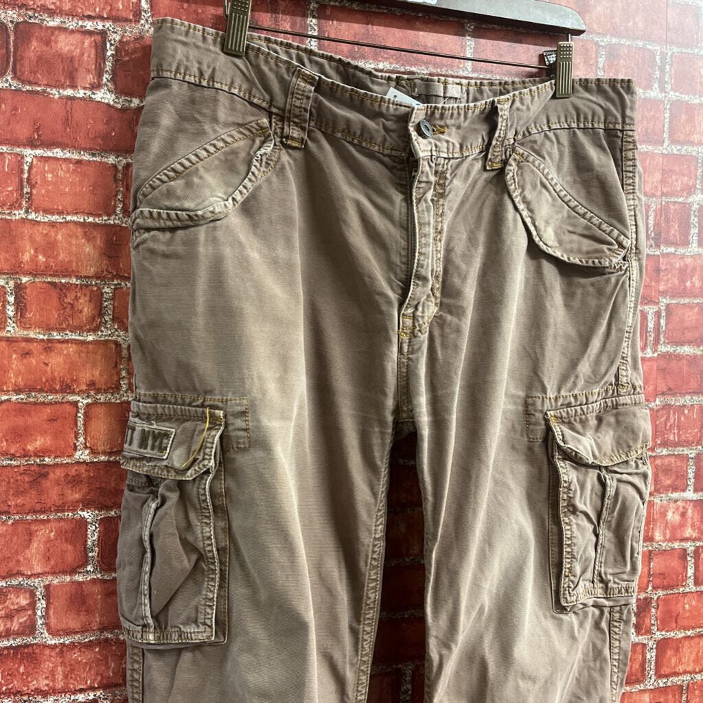 Schott NYC Cargo Pants Brown Size 34