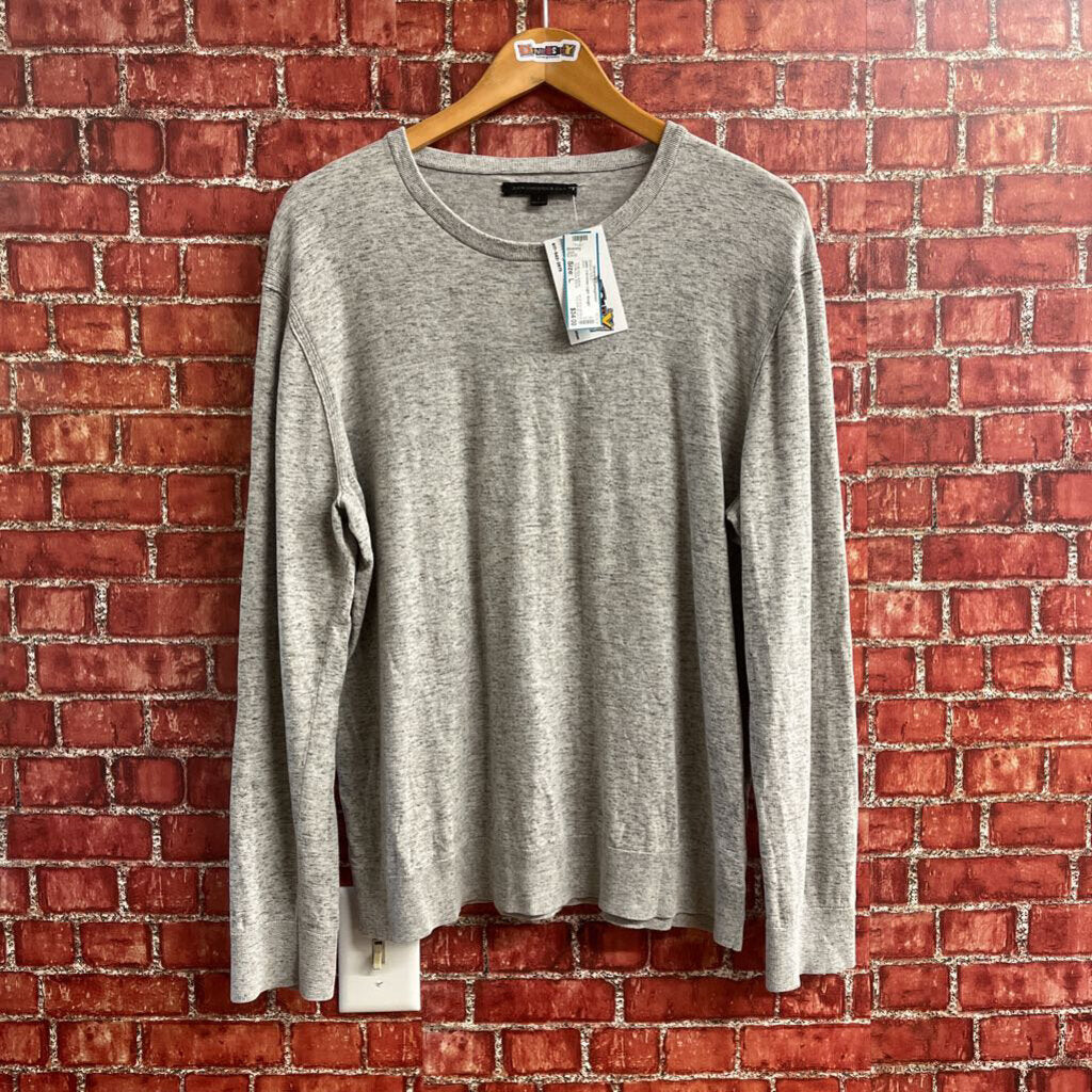 John Varvatos Light Weight Knit Sweater Grey Size L