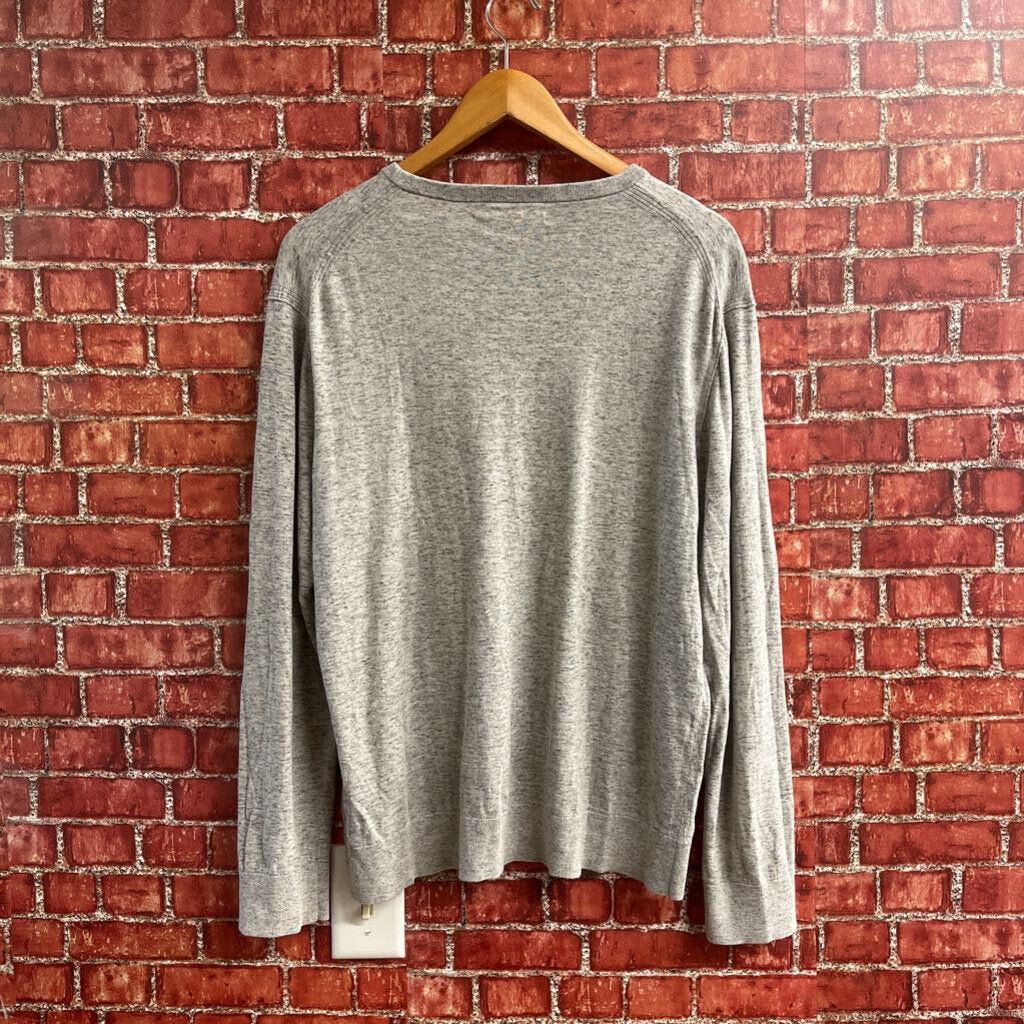 John Varvatos Light Weight Knit Sweater Grey Size L