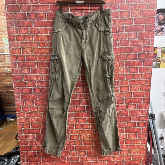 Schott NYC Cargo Pants Green Size 34