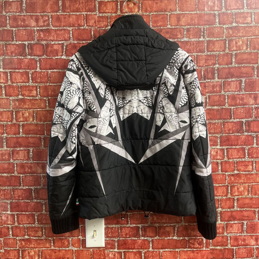 Philipp Plein Homme Printed Puffer Jacket black Size M