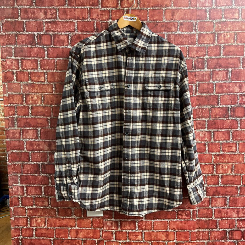 Jachs Plaid Flannel Grey Size L