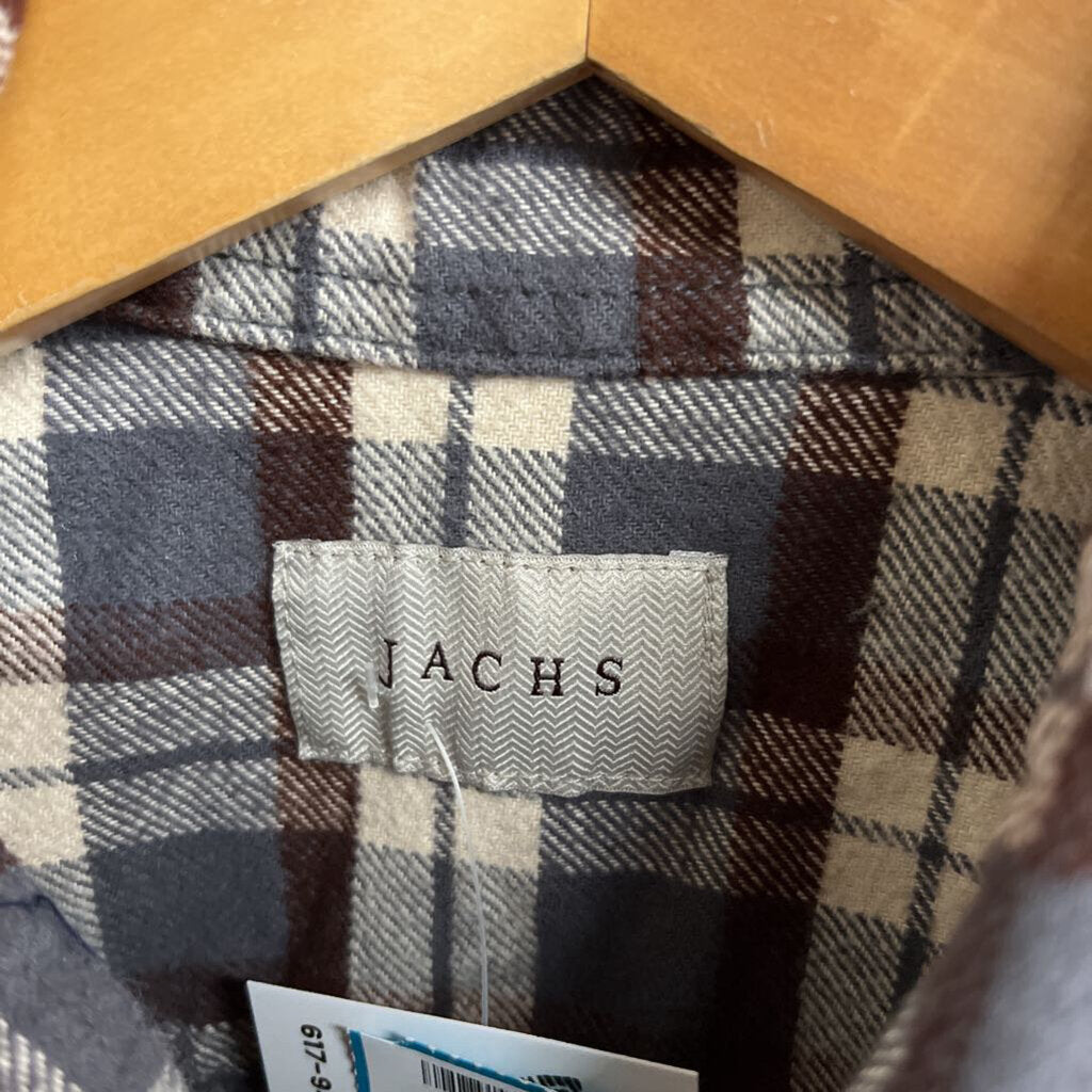 Jachs Plaid Flannel Grey Size L