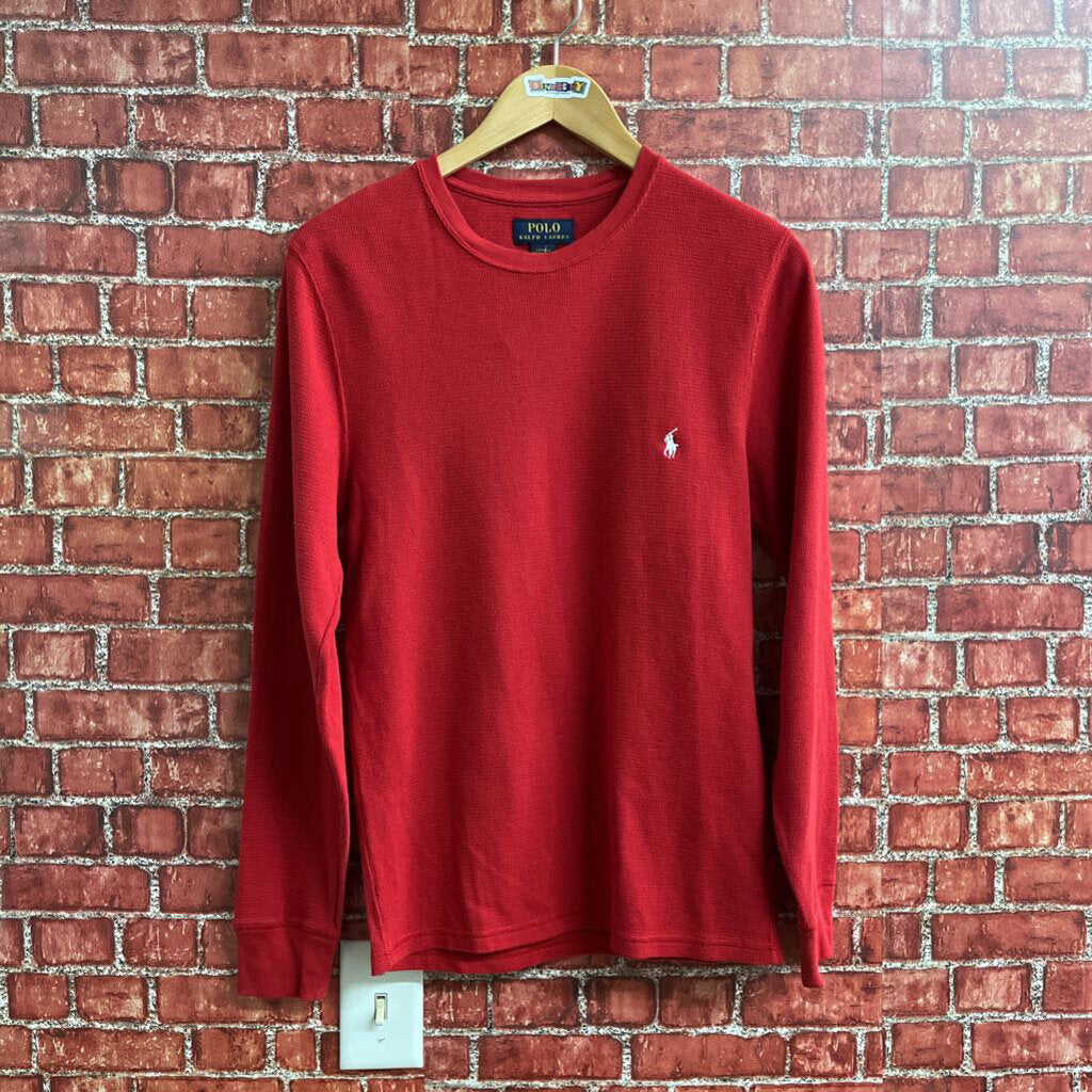 Polo RL Long Sleeve Thermal Red Size S