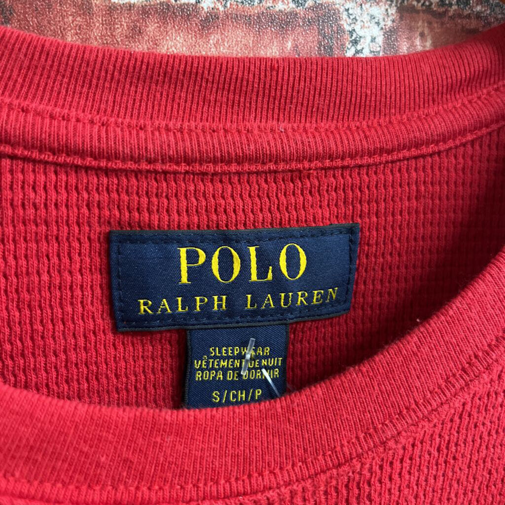 Polo RL Long Sleeve Thermal Red Size S