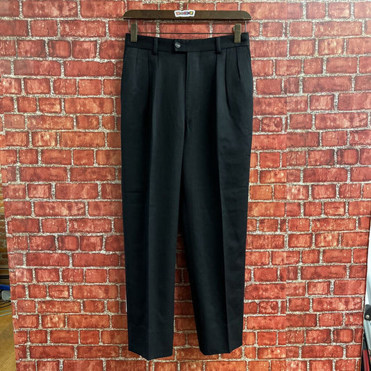 Kenzo Designer Pleated Pants Black Size 26