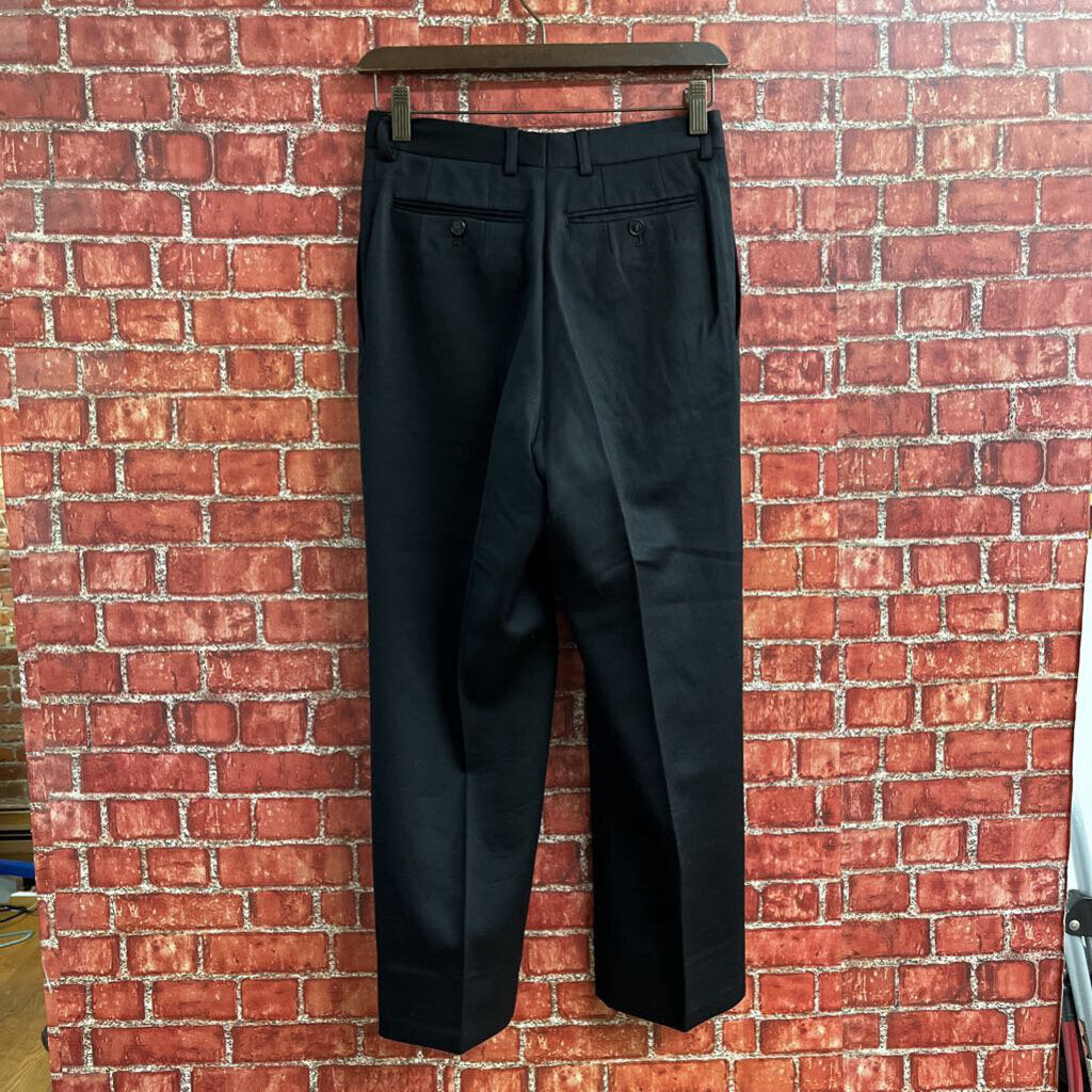 Kenzo Designer Pleated Pants Black Size 26