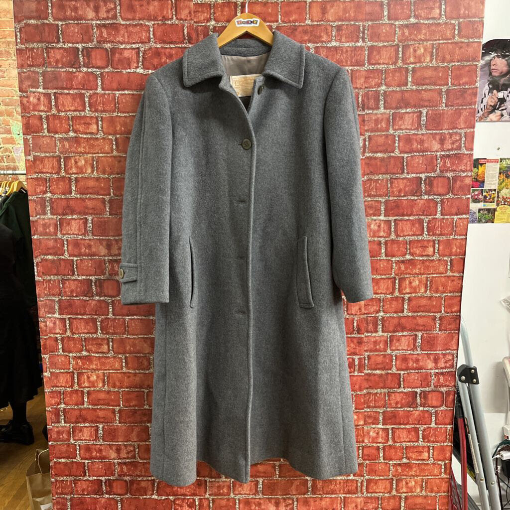 Vintage 70s Pendleton Virgin Wool Trench Grey Size L