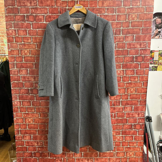 Vintage 70s Pendleton Virgin Wool Trench Grey Size L