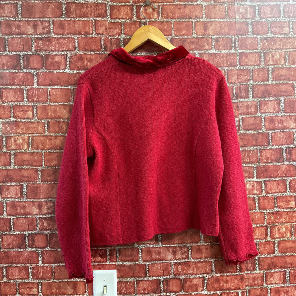 Willow Knit Cardigan Red Size M