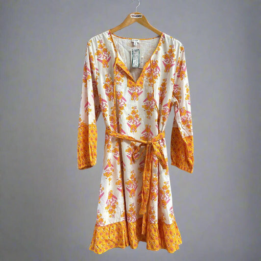 NWT J Crew Long Sleeve Midi Dress Floral Size XL