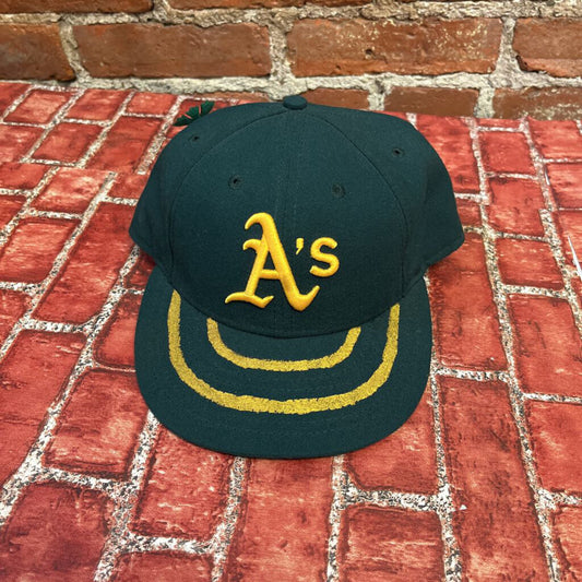 Custom Made Oakland A's Fitted Size 7 3/8