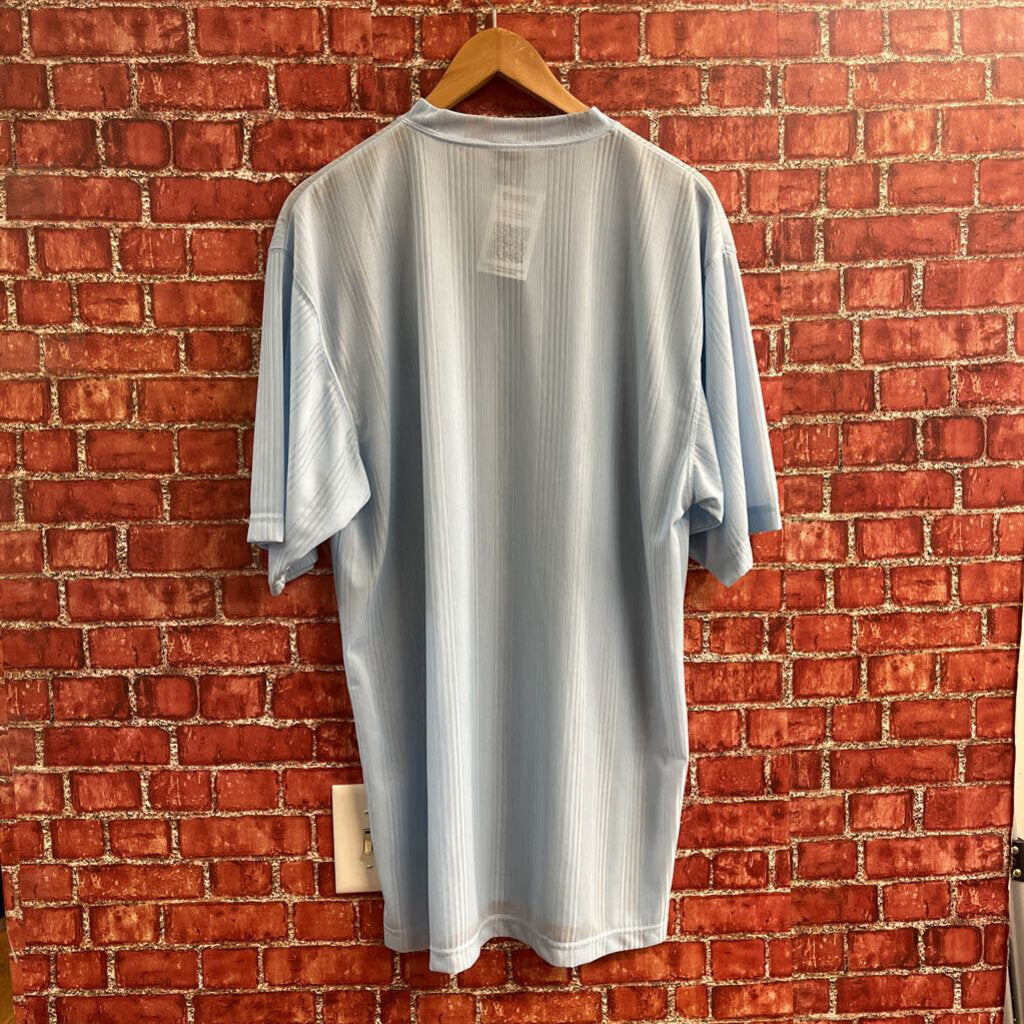 SouthPole Y2K Ribbed Tee Baby Blue Size M