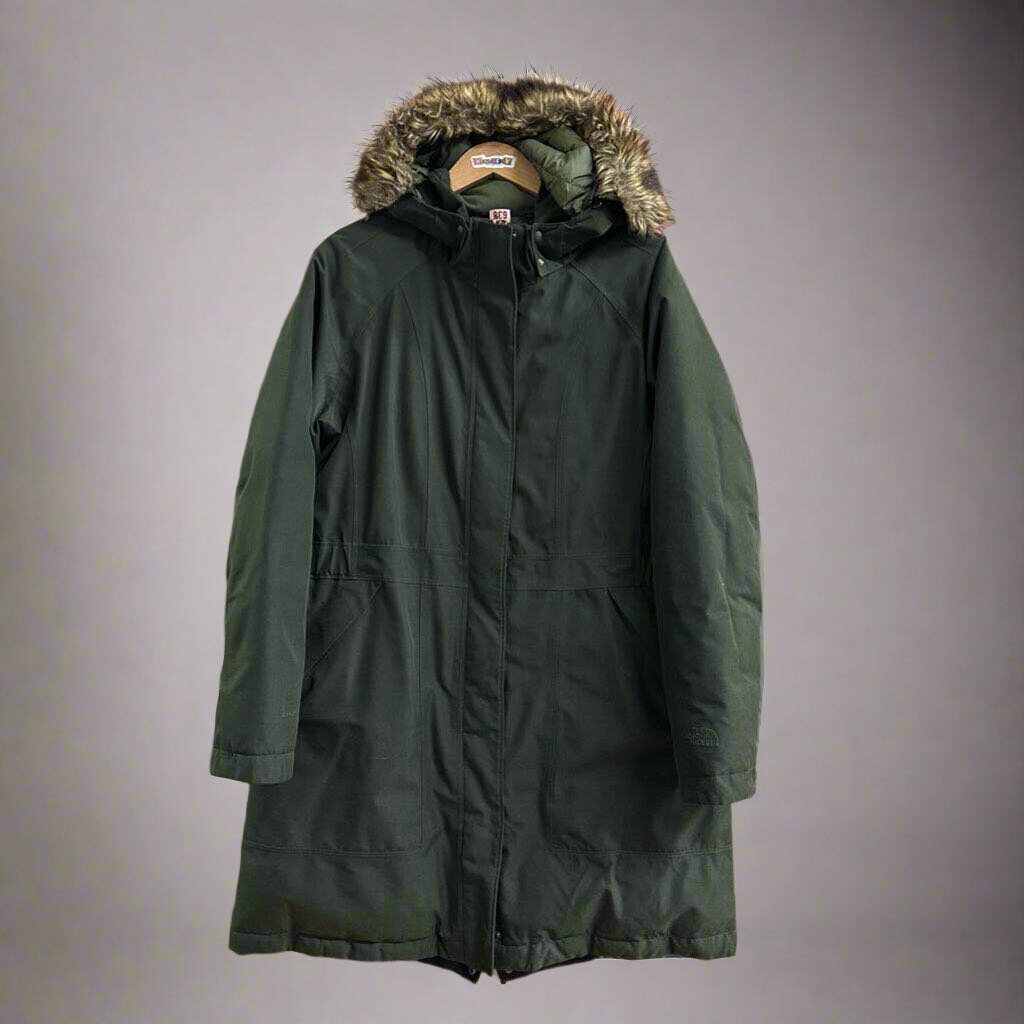 The North Face Down Parka Jacket Green Size XL