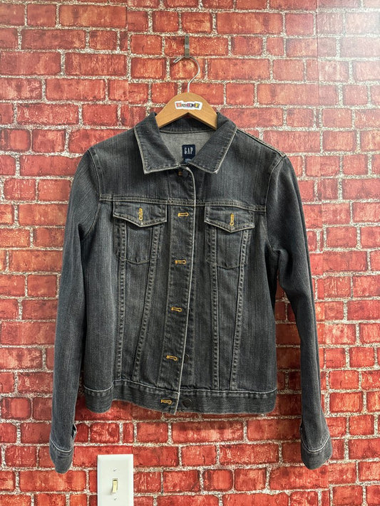 GAP Denim Button Up Jacket Black M