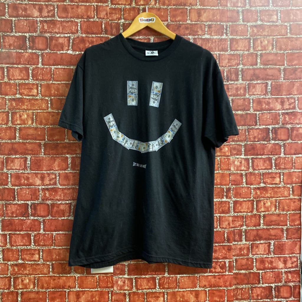 Shit Only Gets Worse Tee Black Size L