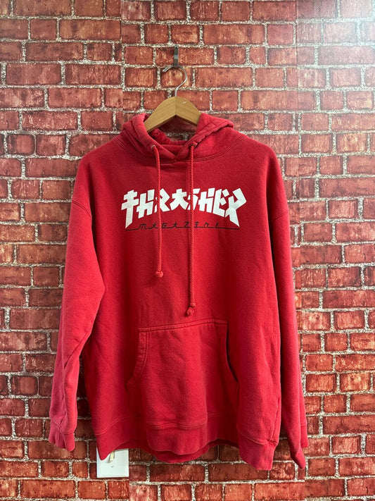 Thrasher Made To Look Like Japanese Kanji Size L Red