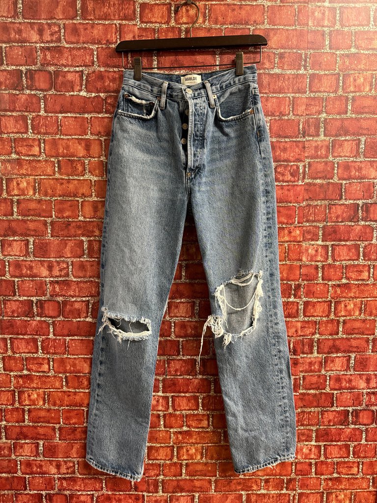 Agolde Distressed Jeans Blue Size 24