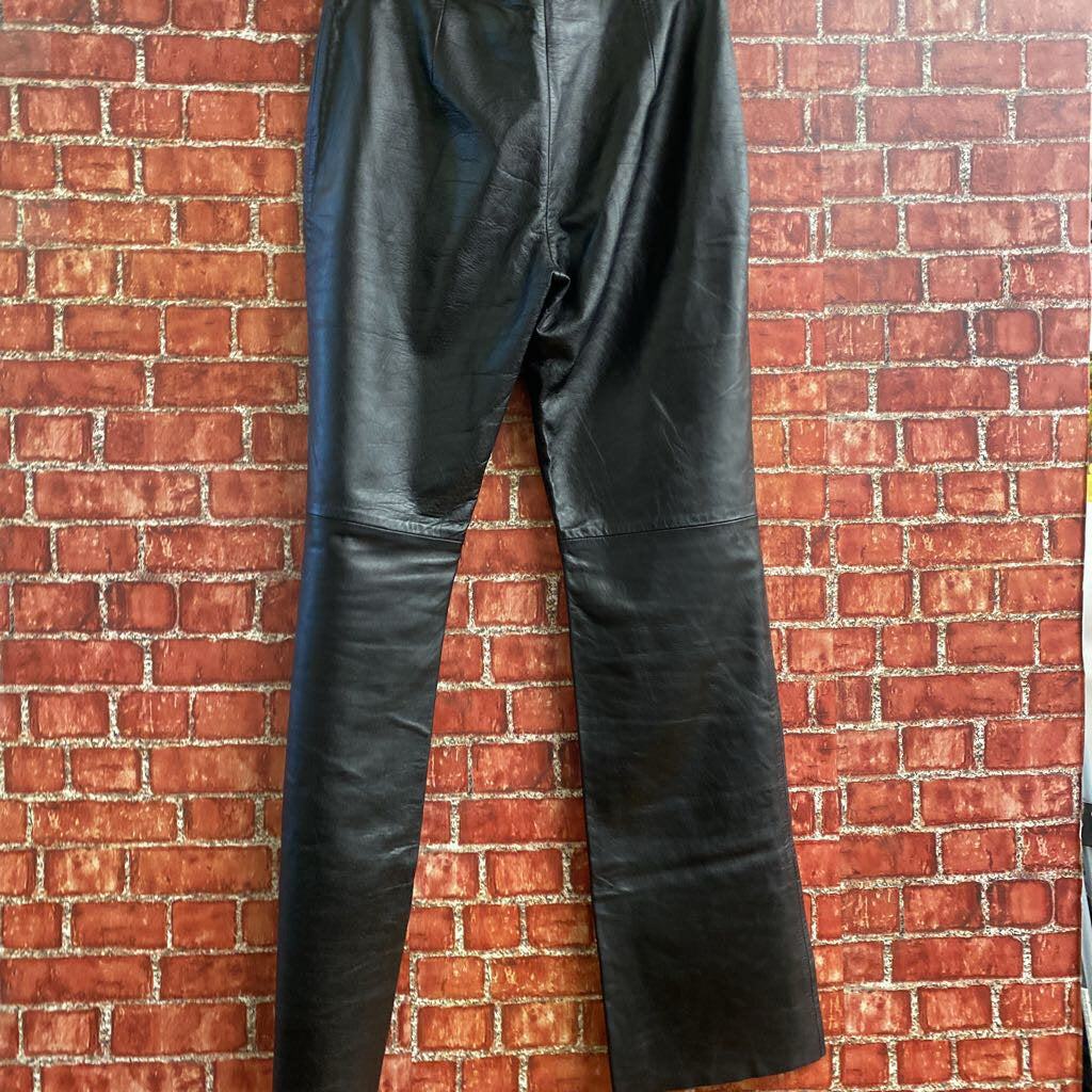 Milenti Leather Pants Black Size 8