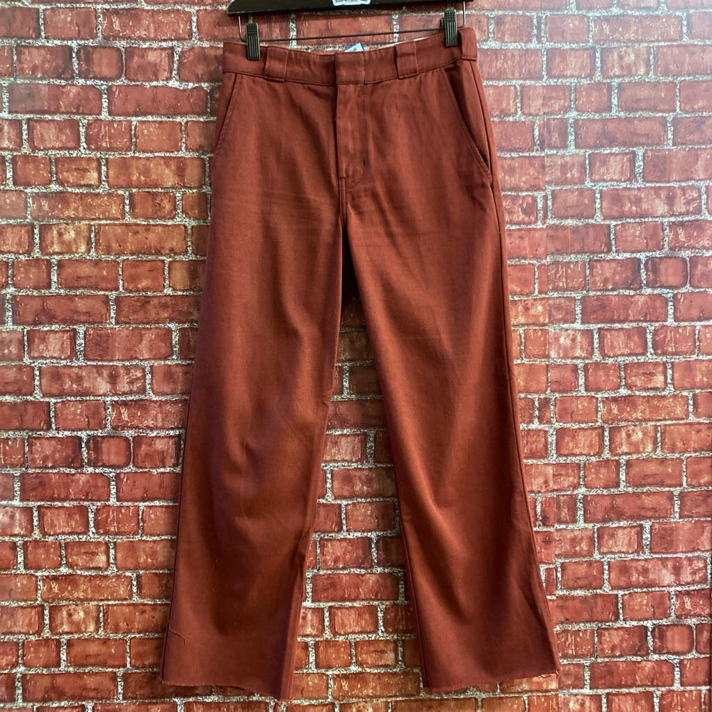 Reformation Relaxed Fit Trousers Red Size 27