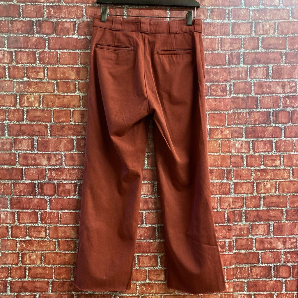 Reformation Relaxed Fit Trousers Red Size 27