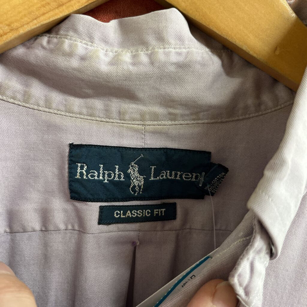 Ralph Lauren Plain Button Down Lavender L