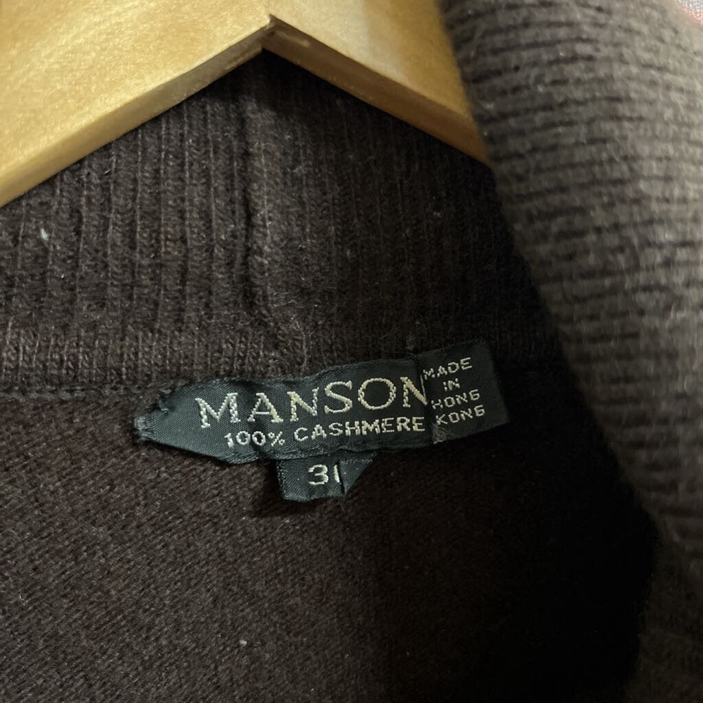 Manson Vintage Cashmere Turtle Neck Brown Size XS