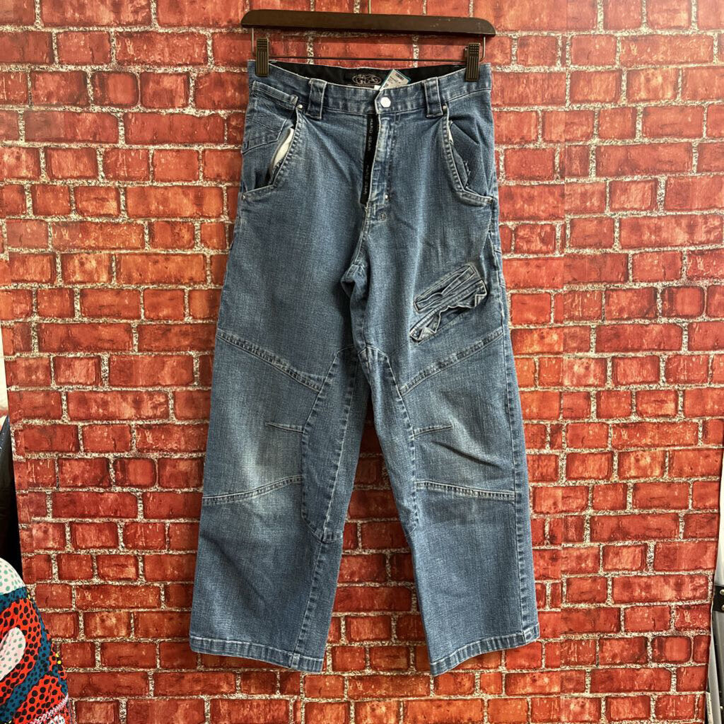 Vintage Lee Pipes Jeans Cargo Blue Size XS/LY