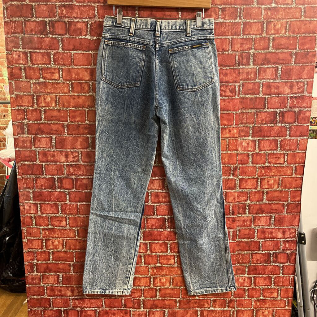 Branders Acid Washed Jeans Blue Size 32x32