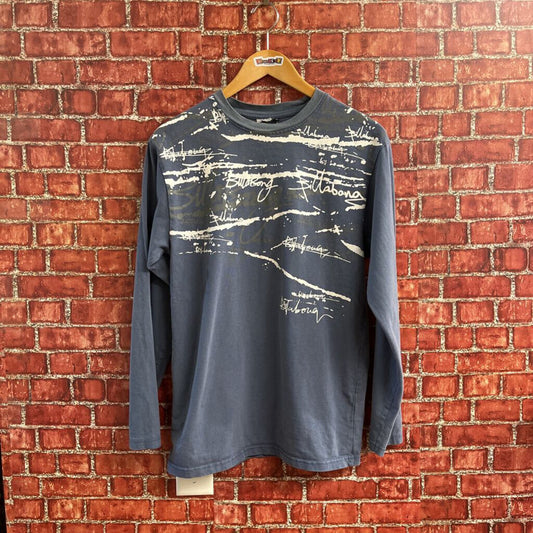 Billabong Long Sleeve Tee Blue Size M