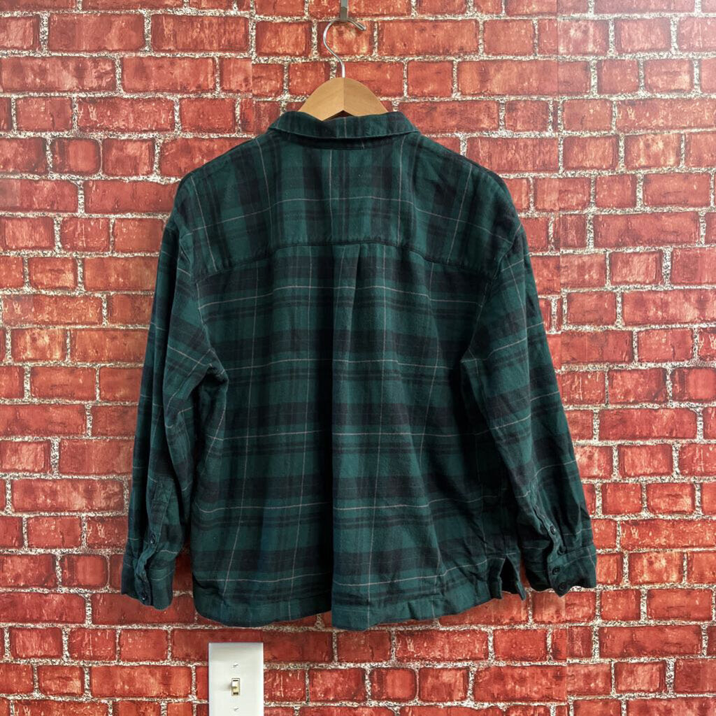 Madewell Plaid Button Down Green Size M