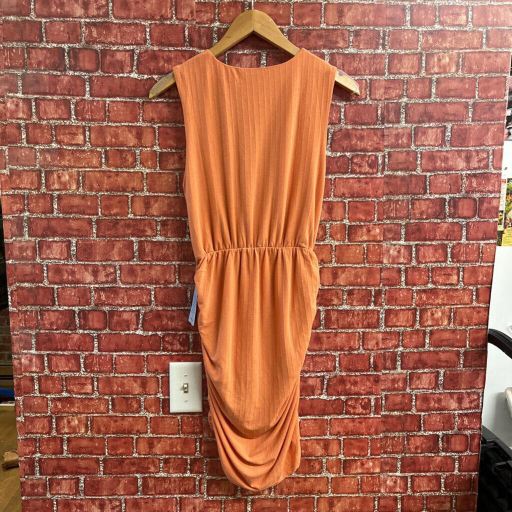 NWT NSR Midi Dress Orange Size M