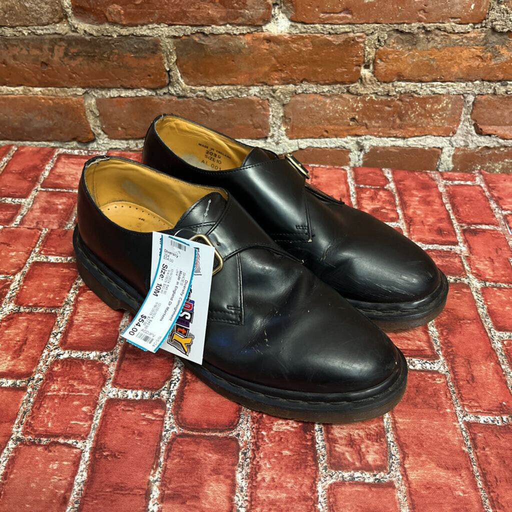 Made in England Dr Martens Double Monk Strap Black Size 10M