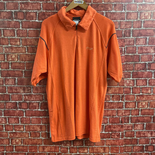 Reebok Cycling Quarter Zip Orange Size L