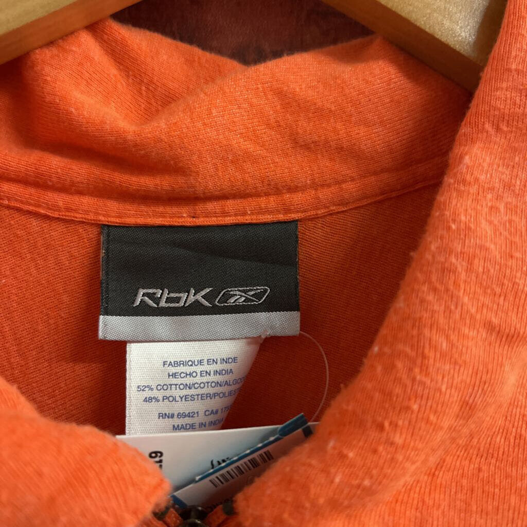 Reebok Cycling Quarter Zip Orange Size L