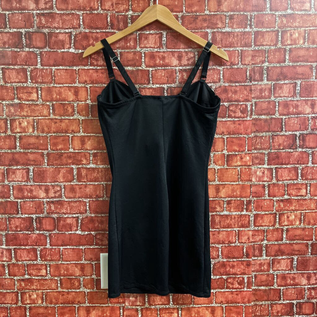 Vintage Bodyslimmers Tank Black Size 38D