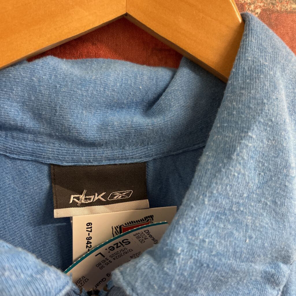 Reebok Cycling Quarter Zip Blue Size L