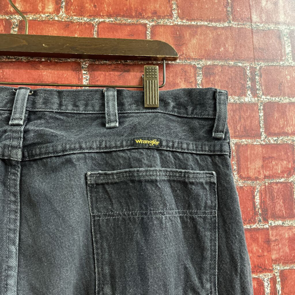 Wrangler Straight Jeans Black Size 38x34