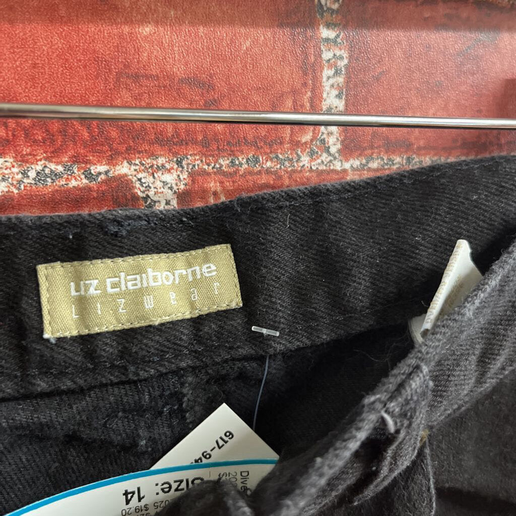 Liz Claiborne Jeans Black Size 14