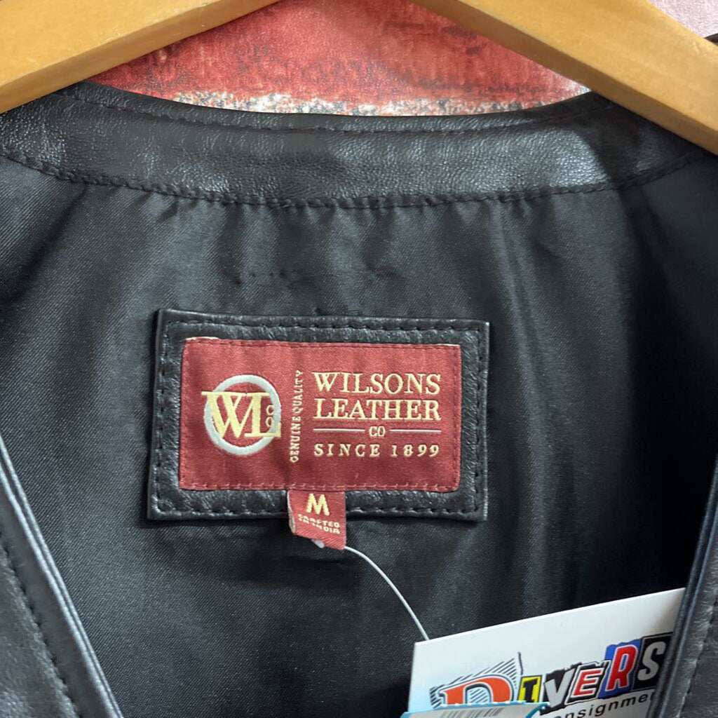 Wilsons Leather Vest Black Size M