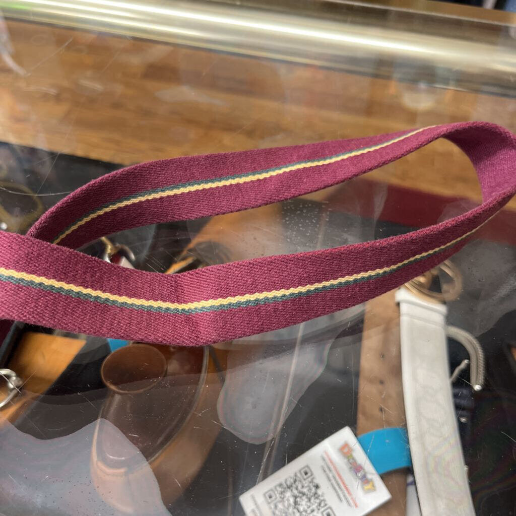 Vintage Izod Lacoste Maroon Belt Size 38