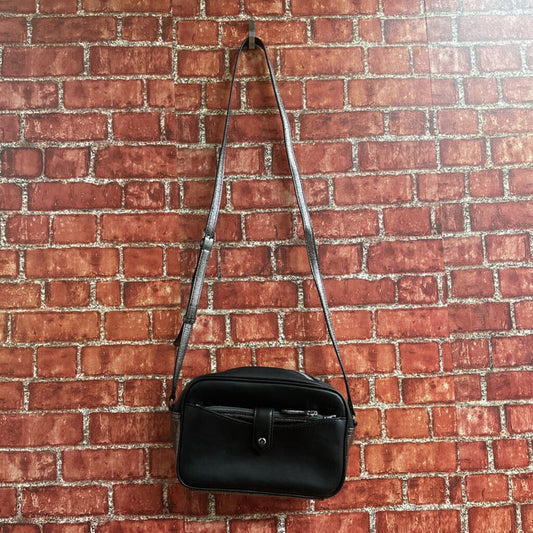 G.I.L.I. Black And Silver Crossbody Bag