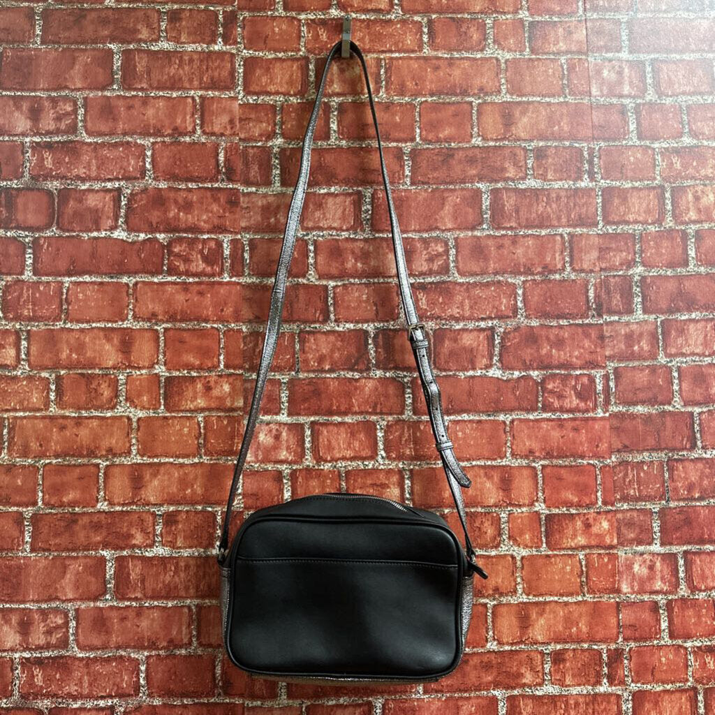 G.I.L.I. Black And Silver Crossbody Bag