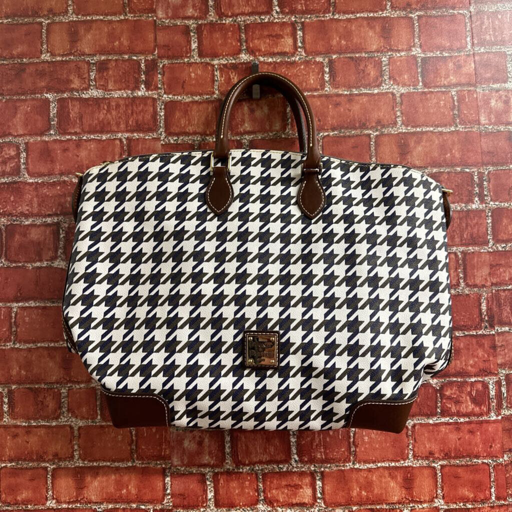 Dooney Bourke Houndstooth Leather Bag