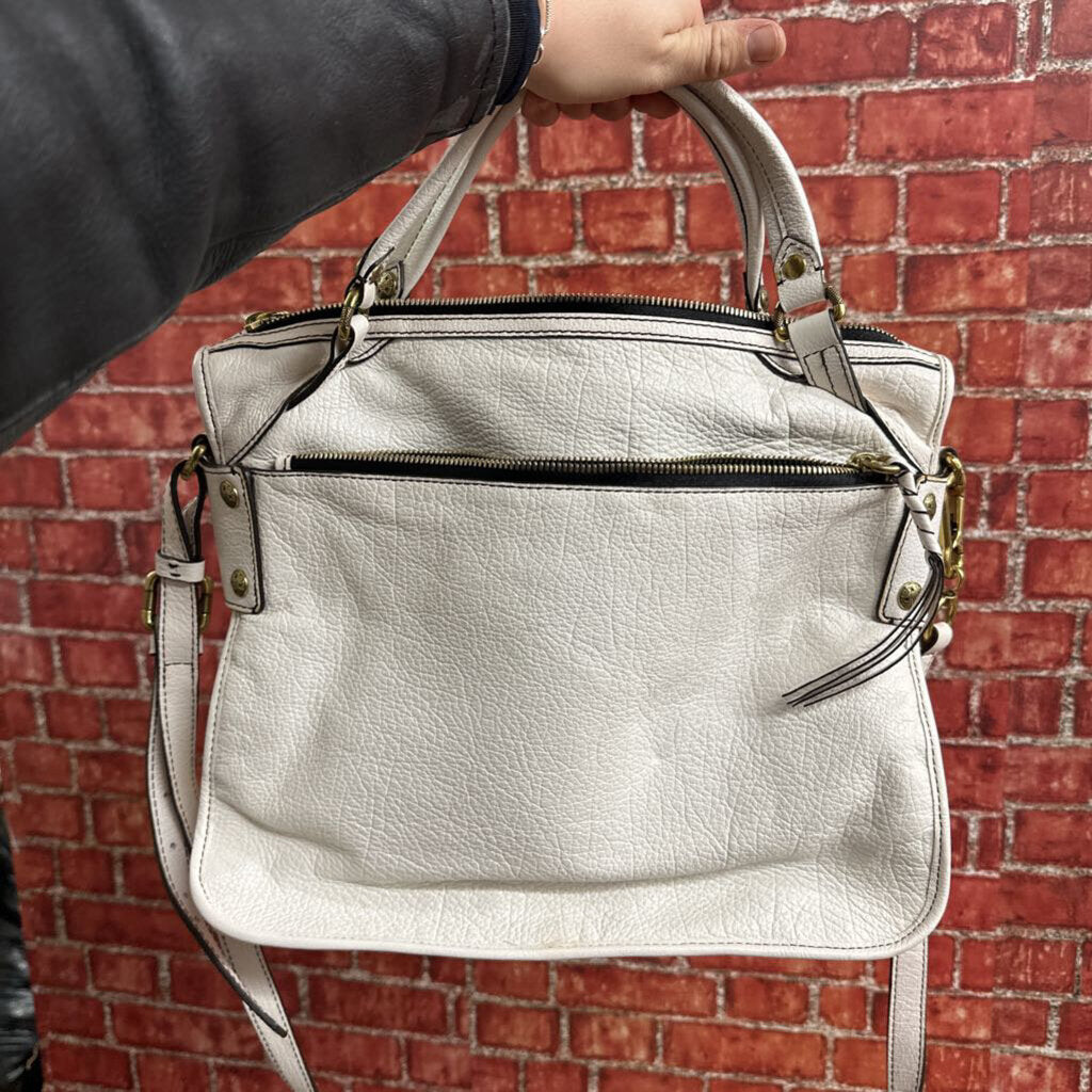 OrYANY White Leather Y2K Shoulder Bag