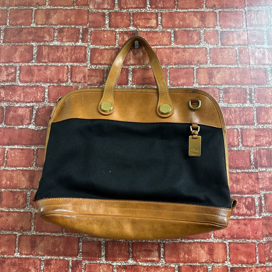 Vintage Dooney Bourke Black Brown Leather Bag